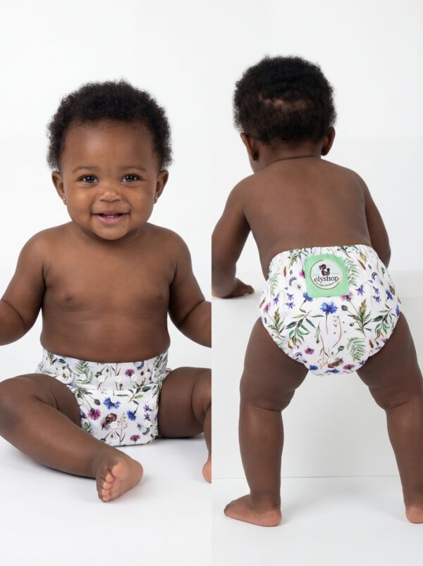 Bébé Vert - Couche - Lavable Évolutive en Coton Bio