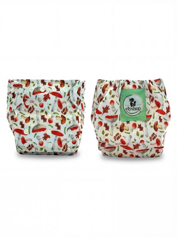 Couche lavable écologique Bébé Vert en tissu doux, réutilisable et confortable pour bébé