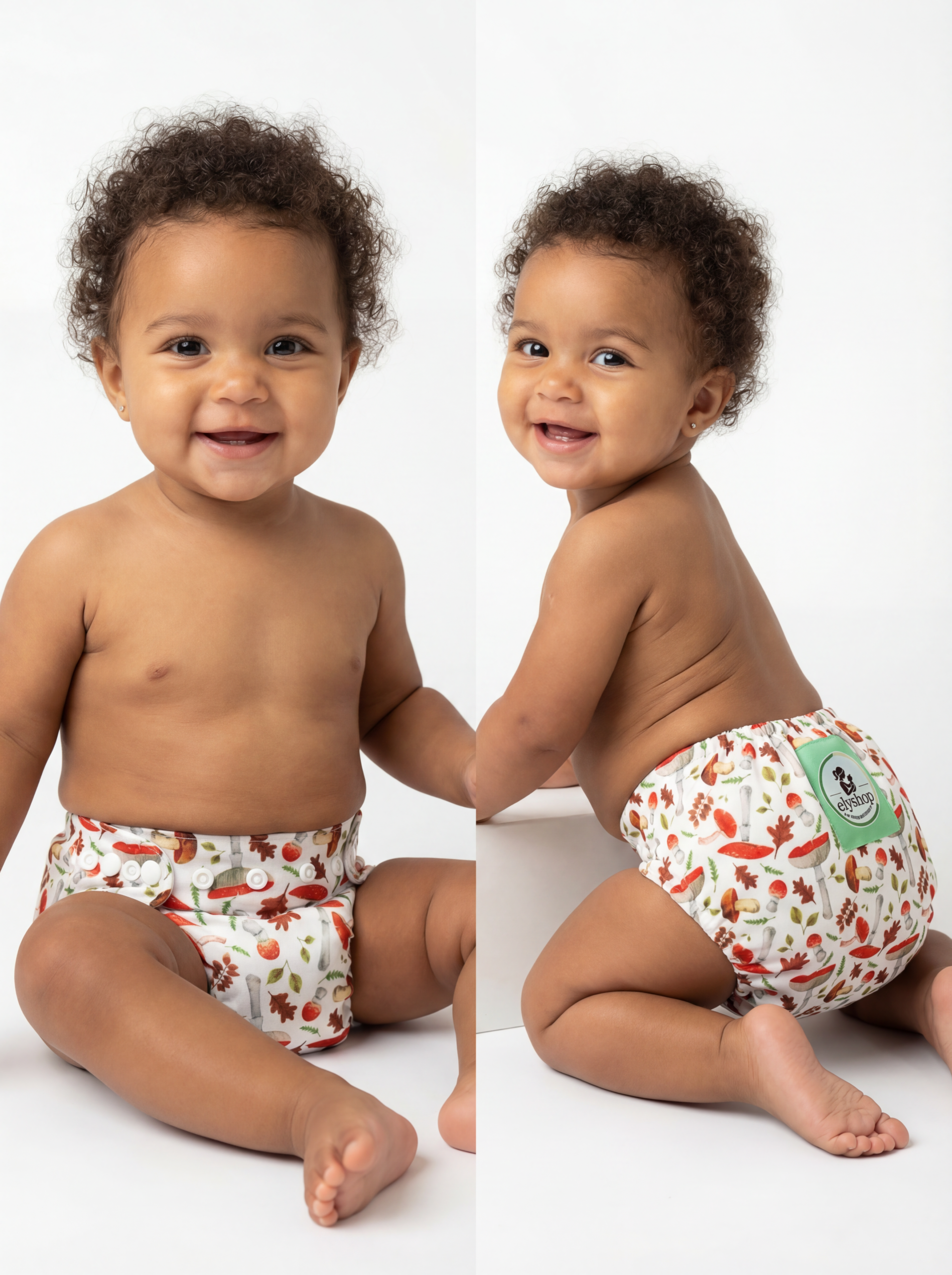 Bébé Vert - Couche - Lavable Évolutive en Coton Bio