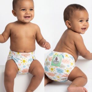 Bébé Vert - Couche - Lavable Évolutive en Coton bio