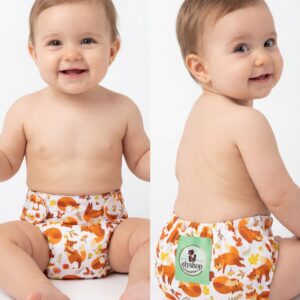 Bébé Vert - Couche - Lavable Évolutive en Coton Bio